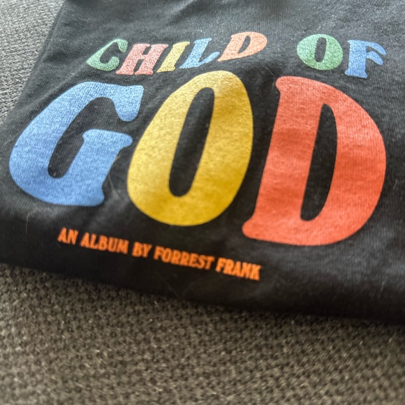 Forrest Frank “Child of God” Youth Tee – Black XS (NWOT) - Picture 4 of 5